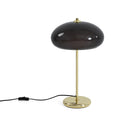 LIVMORE Pendelleuchte mit Glasschirm, E27 Fassung, 1,5 m Kabel, 30 x 50,2 cm, Goldfarben