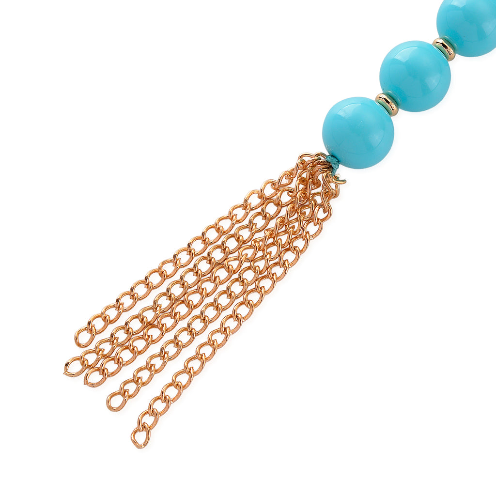 Sleeping Beauty Farbe Muschelkernperle Halskette ca. Flexibles cm Reine Legierung gelb vergoldet 480.00 ct