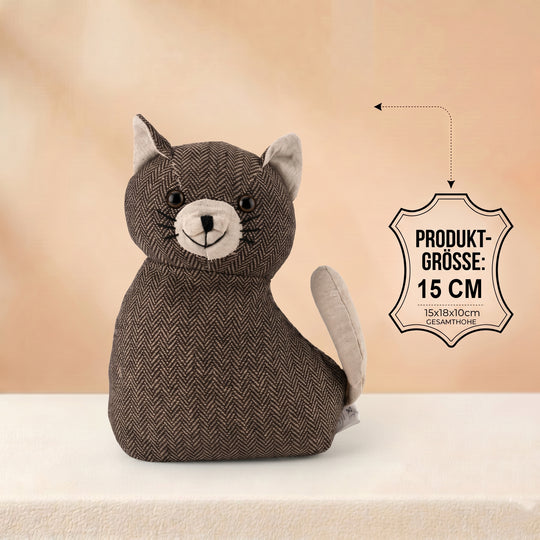 Cat Door stopper AProduct size:15*18*10CM Packing:1PC/opp bag+sticker Function: Damage-Free for Doors Anti-Slam & Lockout Protection Pinch-Free Safety Color:Dark Brown Material:Polyester+sand Product size:15*18**10cm