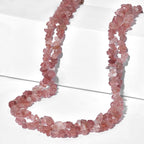 Erdbeer-Howlit Halskette 142 cm ca. 473.35 ct