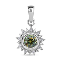 D'Joy Paraiba Moissanit Anhänger 925 Silber rhodiniert ca. 0,48 ct.