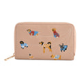 Bienen Design Geldbörse mit RFID Schutz, PU Leder, 16 x 3 x 10 cm, Blau