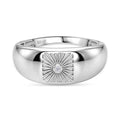 GP - Weißer Diamant, Kanchanaburi Blauer Saphir Ring 925 Silber rhodiniert (Größe 18.00)