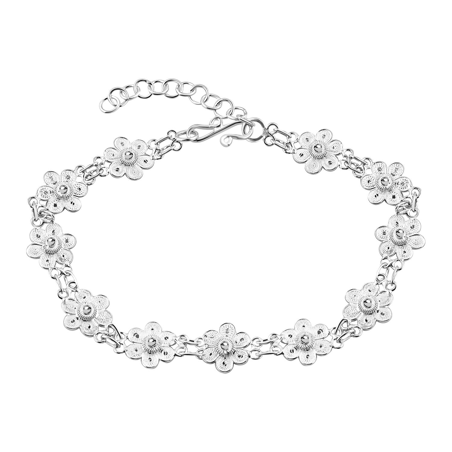 D'Joy Royal Bali Tarakashi 925 Silber Armband ca. 19 cm ca. 7,32g