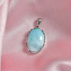 D'Joy Larimar Anhänger 925 Silber rhodiniert ca. 13,99 ct.
