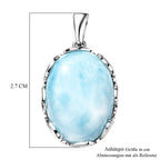 D'Joy Larimar Anhänger 925 Silber rhodiniert ca. 13,99 ct.