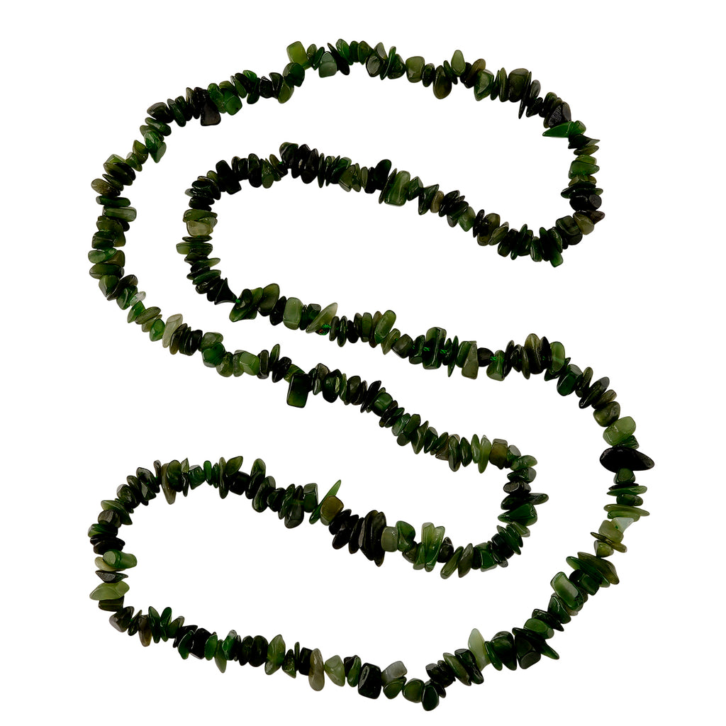 Nephrit Jade Halskette 81 cm ca. 300.00 ct