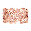 D'Joy Rosa Diamant Ring 925 Silber 750 Roségold vermeil (Größe 17.00) ca. 0.36 ct