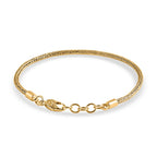Royal Bali - D'Joy Tulang Naga Armband ca. 19 cm - 20 cm, 925 Silber 916 Gelbgold Vermeil  ca. 7,55g