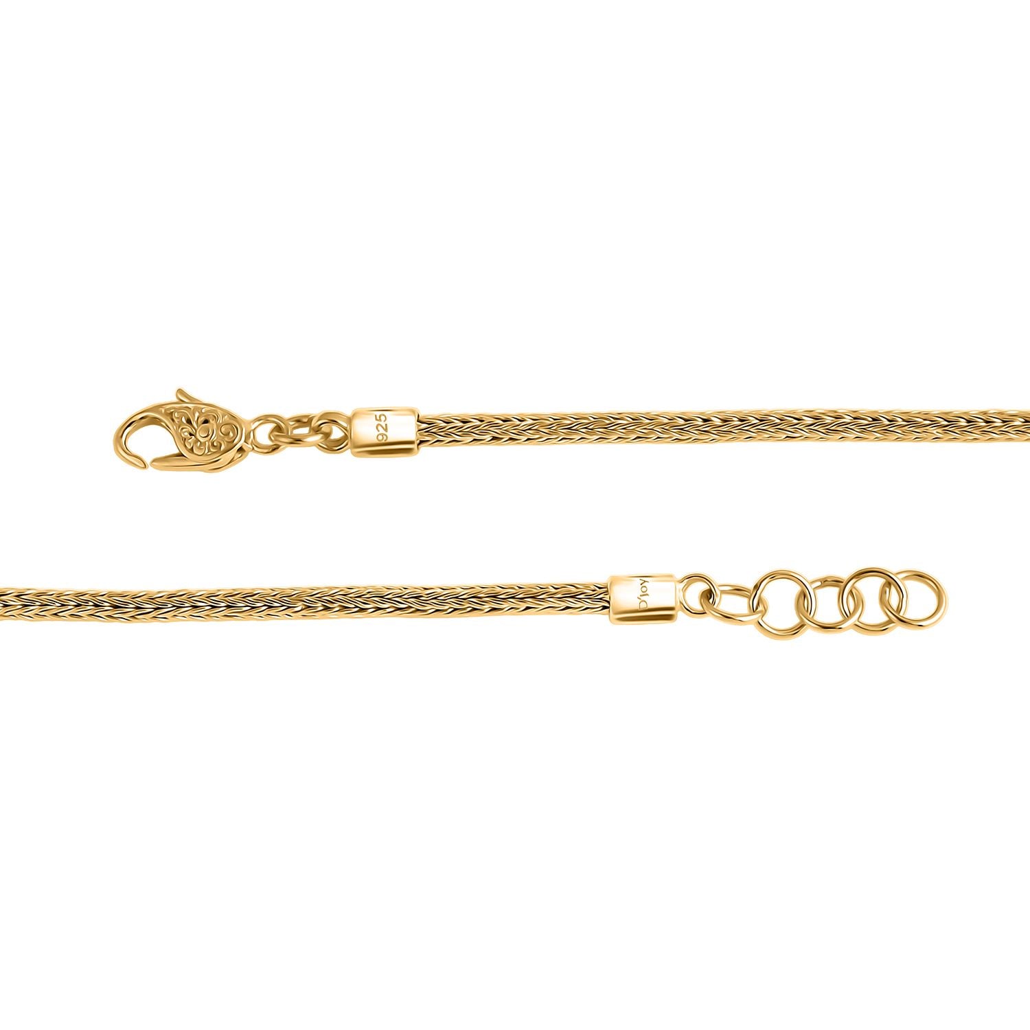 Royal Bali - D'Joy Tulang Naga Armband ca. 19 cm - 20 cm, 925 Silber 916 Gelbgold Vermeil  ca. 7,55g