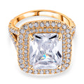 Weißer Zirkonia Ring Nickelfreies Messing (Größe 17.00)