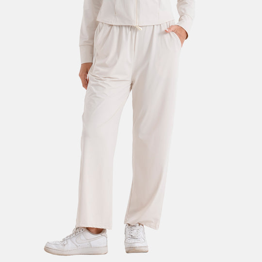 LA MAREY Kühlende Softkomfort Hose mit 2 Taschen, UV Schutz, EU 42-44 (L), Weiß