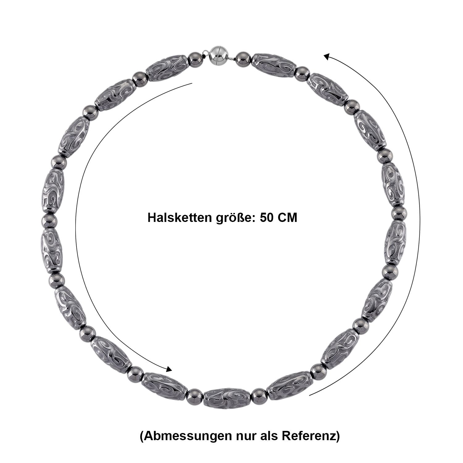 Terahertz Halskette ca. 50 cm 316L Edelstahl ca. 275.00 ct