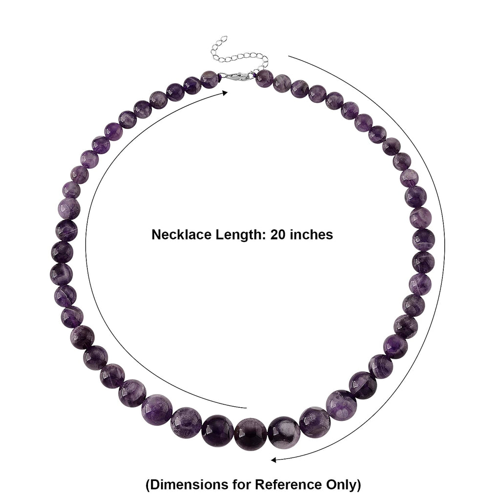 D'Joy Zweifarbiger Amethyst Halskette ca. Flexibles cm 925 Silber Rhodiniert ca. 380.00 ct