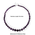 D'Joy Zweifarbiger Amethyst Halskette ca. Flexibles cm 925 Silber Rhodiniert ca. 380.00 ct