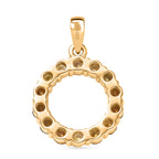 D'Joy AA Natürlicher goldener Tansanit Anhänger 925 Silber 750 Gelb Vergoldet ca. 1.26 ct