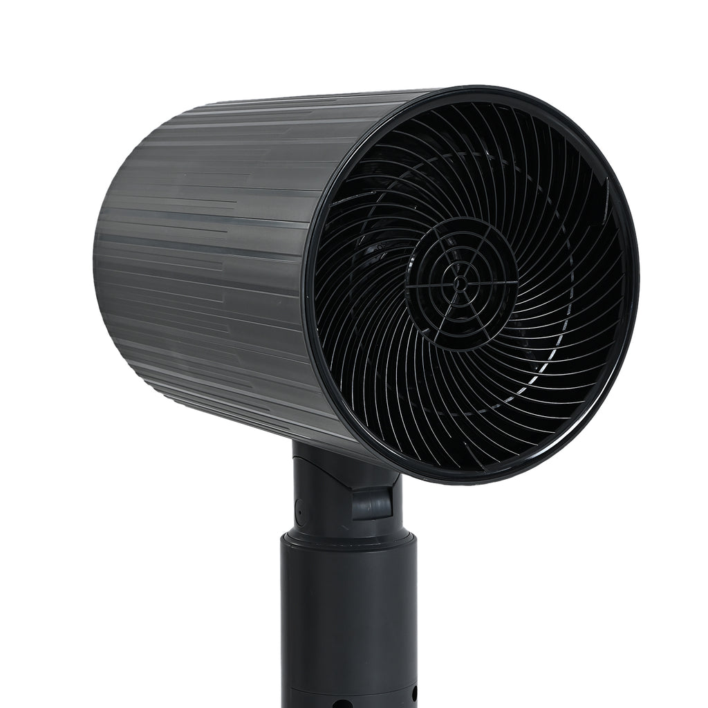 Livmore 2-in-1 Turmventilator mit Heizfunktion, Fernbedienung, LCD-Display, 12-Stunden-Timer, oszillierend, höhenverstellbar, Carbongrau