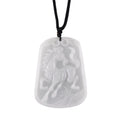 Weiße Jade Halskette Flexibles (ca. 70 cm) ca. 100,00 ct.