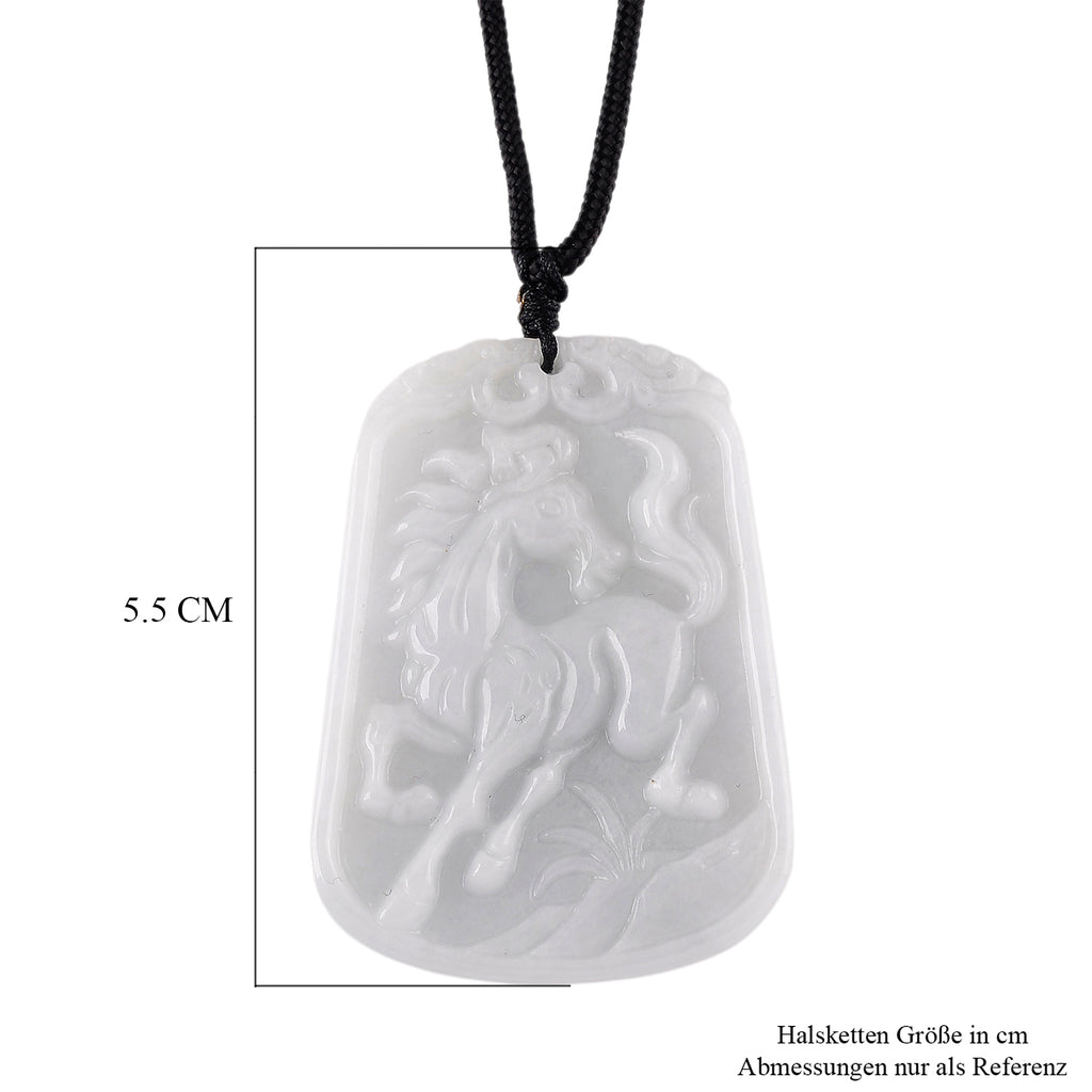 Weiße Jade Halskette Flexibles (ca. 70 cm) ca. 100,00 ct.