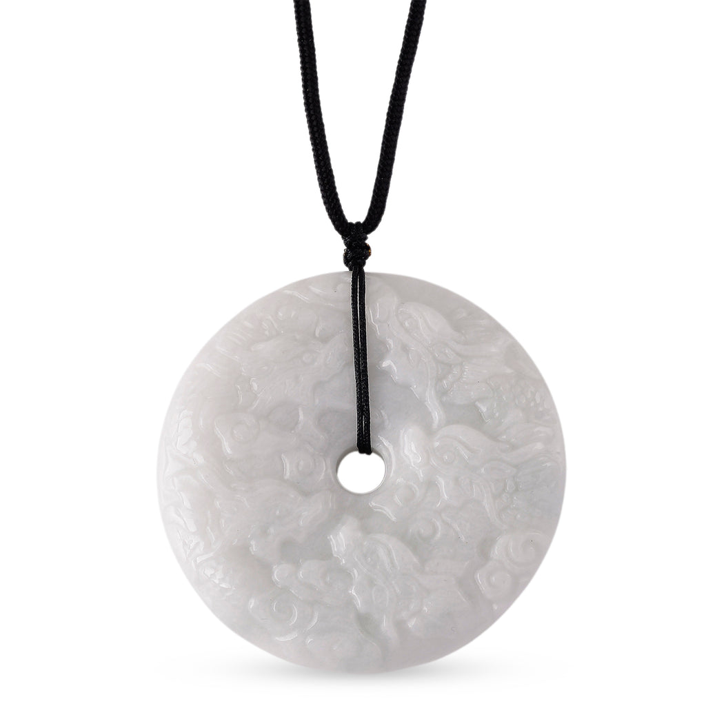 Weiße Jade Halskette Flexibles (ca. 70 cm) ca. 320,00 ct.