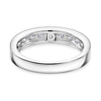 D'Joy Moissanit Ring 925 Silber Rhodiniert (Größe 18.50) ca. 1.00 ct