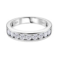 D'Joy Moissanit Ring 925 Silber Rhodiniert (Größe 19.00) ca. 1.00 ct