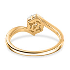 LUXURIANT DIAMOND - Lab Grown Diamant SI-GH Ring 925 Silber 750 Vergoldet (Größe 15.25) (10-15 Werktage Lieferzeit) ca. 0.25 ct