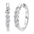 LUXURIANT DIAMOND - Lab Grown Diamant SI-GH Ohrringe 925 Silber Rhodiniert (10-15 Werktage Lieferzeit) ca. 0.25 ct
