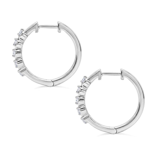 LUXURIANT DIAMOND - Lab Grown Diamant SI-GH Ohrringe 925 Silber Rhodiniert (10-15 Werktage Lieferzeit) ca. 0.25 ct