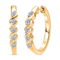 LUXURIANT DIAMOND - Lab Grown Diamant SI-GH Ohrringe 925 Silber Rhodiniert (10-15 Werktage Lieferzeit) ca. 0.25 ct