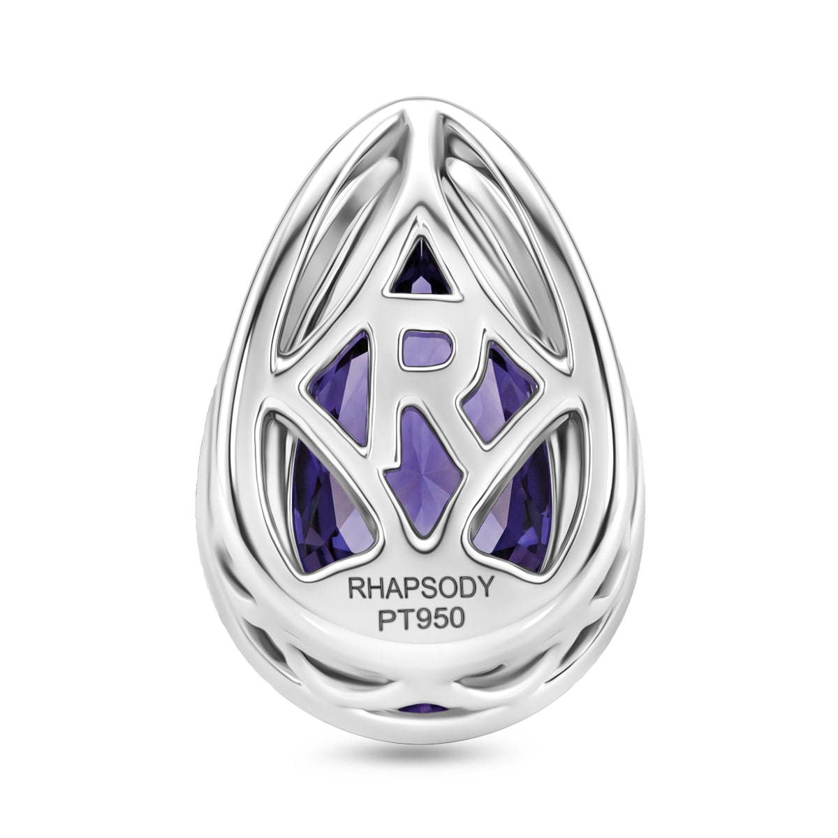 Rhapsody AAAA Tansanit Anhänger 950 Platin ca. 1.00 ct