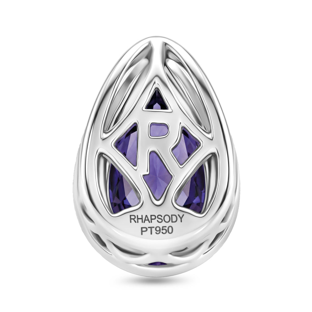 Rhapsody AAAA Tansanit Anhänger 950 Platin ca. 1.00 ct