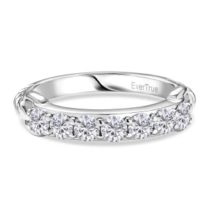 EVER TRUE Moissanit Ring Nickelfreies Messing (Größe 21.00) ca. 0,73 ct