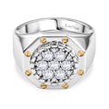 EVER TRUE Moissanit Ring Nickelfreies Messing (Größe 23.00) ca. 0,82 ct