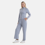 LA MAREY Kühlendes Softkomfort Jacke, UV Schutz, EU 46-48, Blau