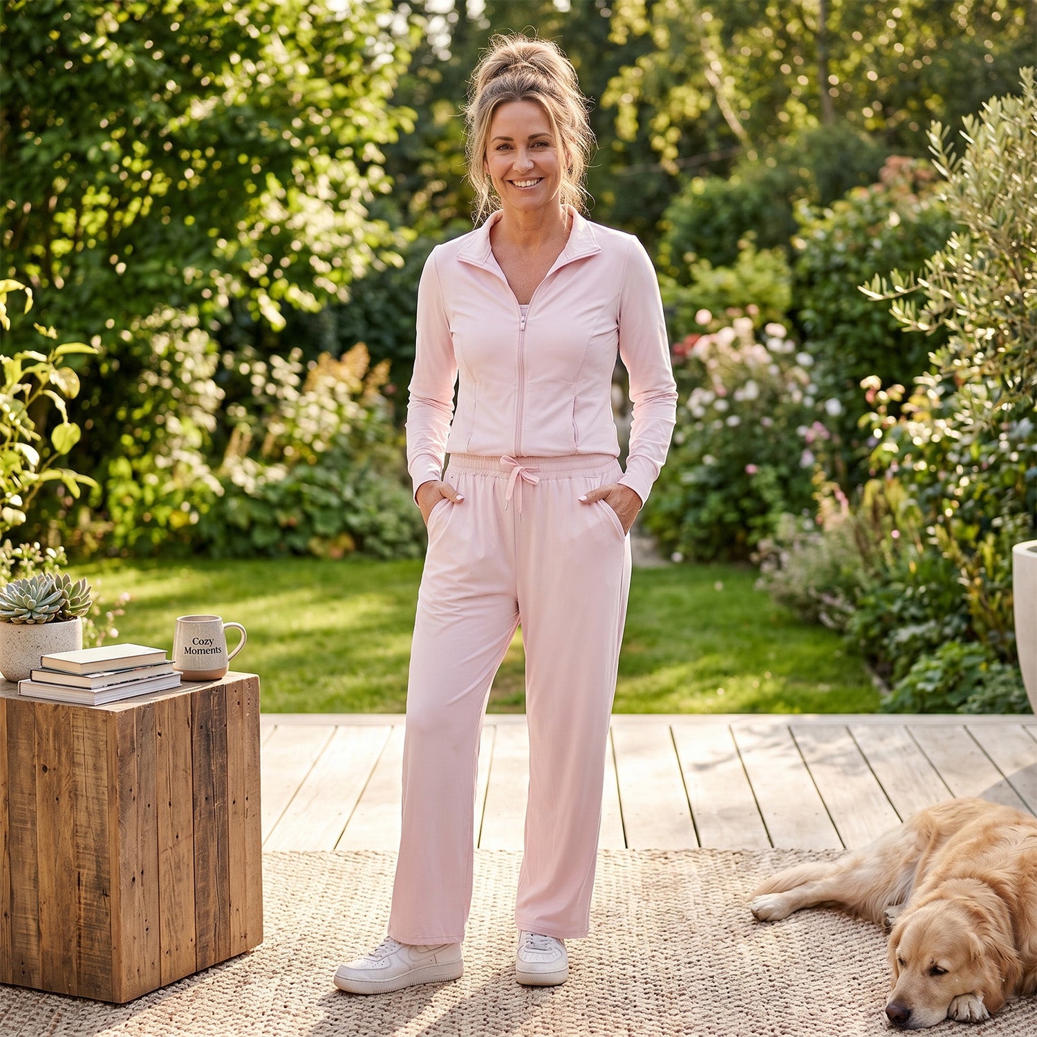 LA MAREY Kühlendes Softkomfort Jacke, UV Schutz, EU 46-48 (XL), Rosa
