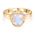EVER TRUE AAA Regenbogen Mondstein Ring Nickelfreies Messing (Größe 18.00) ca. 3,94 ct