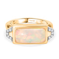 D'Joy natürlicher, äthiopischer Welo Opal und Zirkon Ring - 3,20 ct.