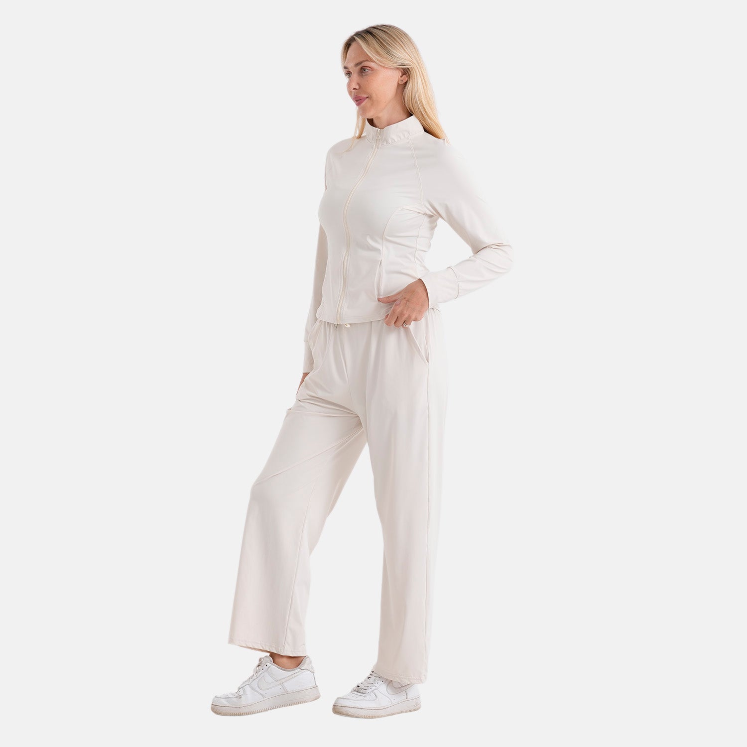 LA MAREY Kühlendes Softkomfort Jacke, UV Schutz, EU 46-48 (XL), Weiß