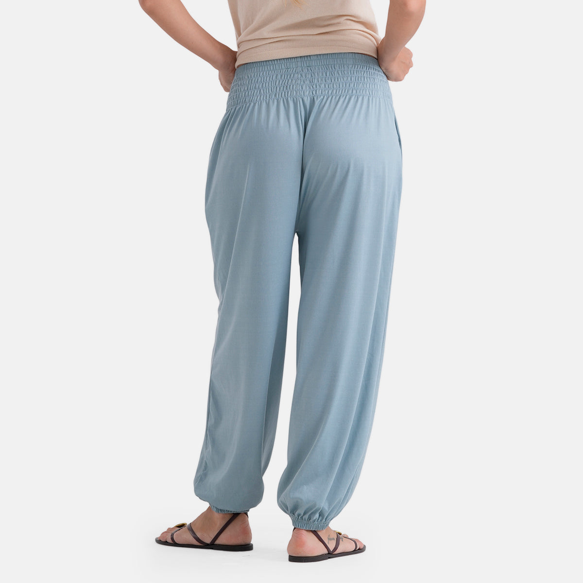 LA MAREY Jersey Komforthose mit Smokbund, Einheitsgröße, Schwarz