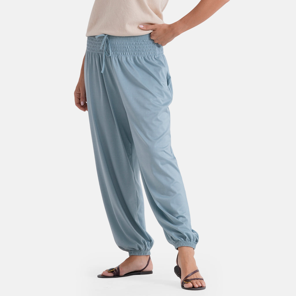 LA MAREY Jersey Komforthose mit Smokbund, Einheitsgröße, Schwarz