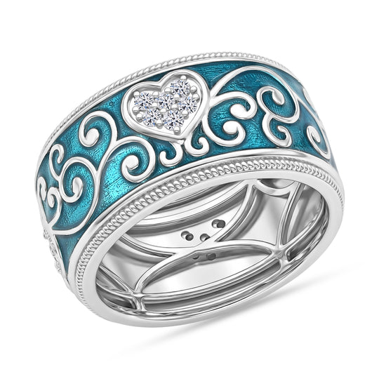 LUXURIANT DIAMOND - Lab Grown Diamant SI-GH Ring 925 Silber Rhodiniert (Größe 21.00) ca. 0,25 ct