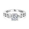 EVER TRUE 120 Facetten Moissanit Ring Nickelfreies Messing (Größe 17.00) ca. 1,24 ct
