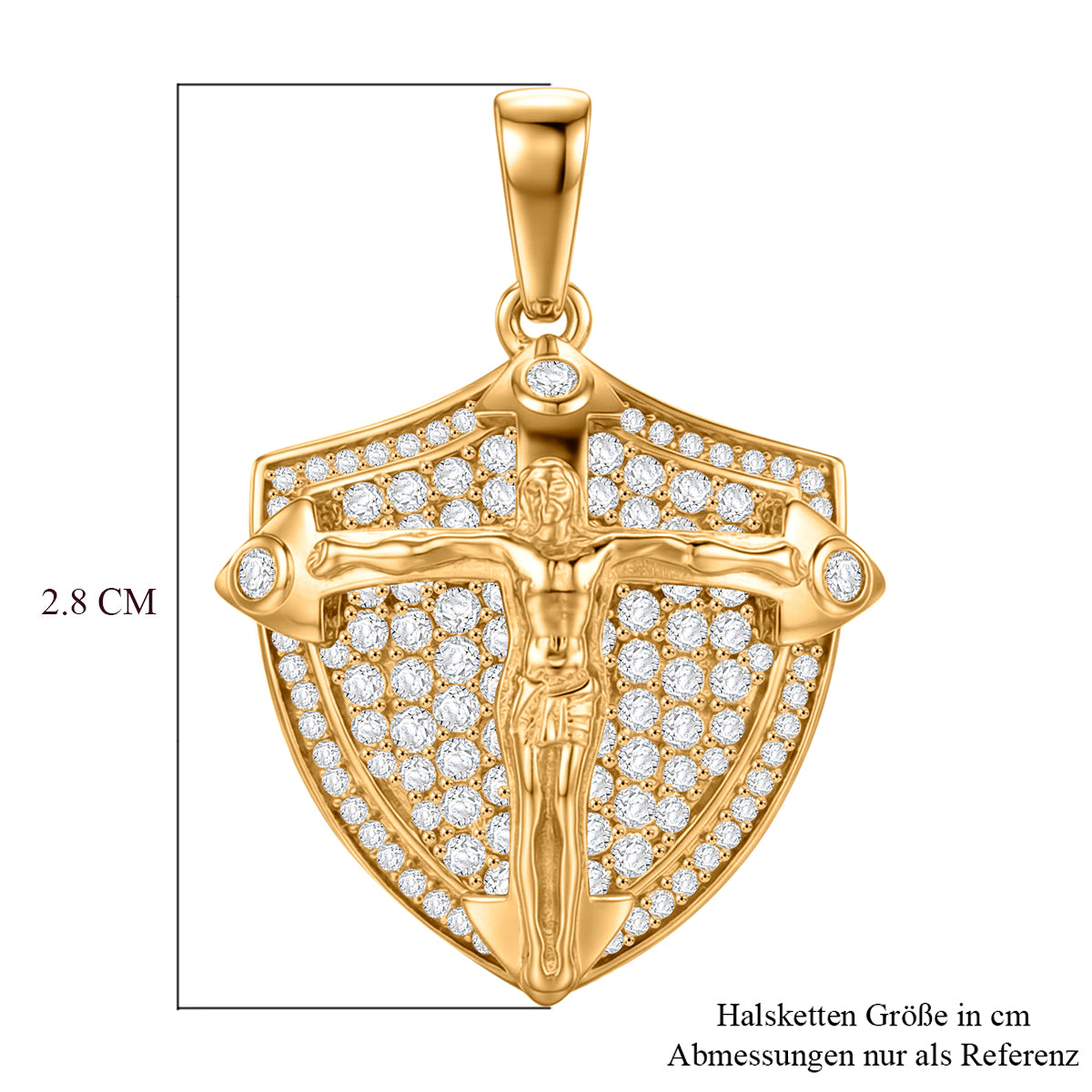 EVER TRUE Moissanit Anhänger Nickelfreies Messing ca. 1,13 ct.