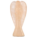 LIVMORE Handgeschnitzte Schutzengel Figur Gelber Aventurin ca. 7,62 cm