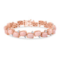D'Joy AA Rosa Opal und Zirkon 19cm Armband - 26,60 ct.