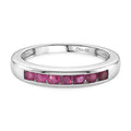 D'Joy AA Afrikanischer Rubin (Fissure gefüllt) Ring 925 Silber Antik-silber-Plattierung (Größe 17.00) ca. 0,75 ct