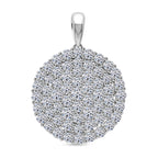 LUXURIANT DIAMOND - Lab Grown Diamant SI-GH Anhänger 925 Silber Rhodiniert ca. 3,00 ct.