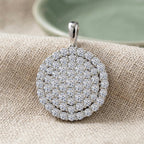 LUXURIANT DIAMOND - Lab Grown Diamant SI-GH Anhänger 925 Silber Rhodiniert ca. 3,00 ct.