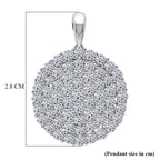 LUXURIANT DIAMOND - Lab Grown Diamant SI-GH Anhänger 925 Silber Rhodiniert ca. 3,00 ct.